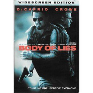 Body Of Lies Widescreen DVD Starring Leonardo DiCaprio & Russell Crowe dvd4289b